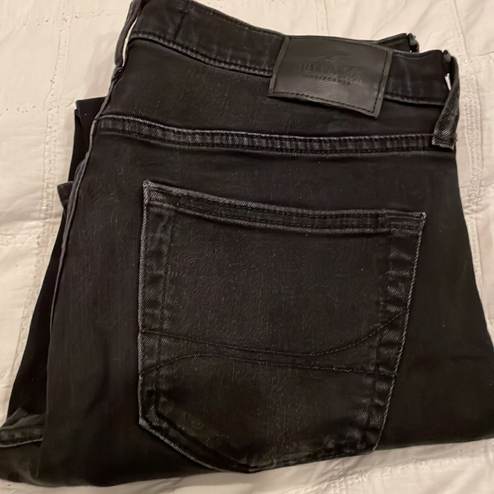 Hollister slim straight leg black jeans